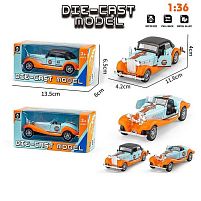 Машинка 335 B 2 види, металопластик, інерція, дверцята відчиняються, масштаб 1:36, в коробці