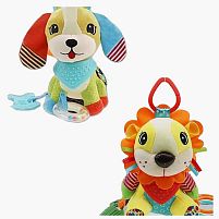 Брязкальце C 75358 гумові прорізувачі, шелесткі елементи, середня висота 20 см, в пакеті, ВИДАЄТЬСЯ МІКС ВИДІВ