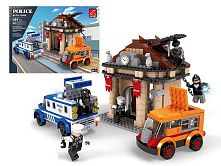 Конструктор AUSINI 23705 "Police", 461 елемент, у коробці
