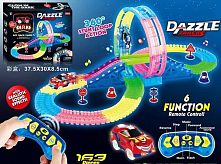 Автотрек на радіокеруванні 132 світло, звук, довжина траси 348 см, в коробці