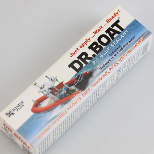 Клей-герметик для надувних виробів з тканин ПВХ, ПУ Хімік-Плюс DR.Boat (40 мл., моментальне склеювання за 7 хв., не потребує латок) фото 3