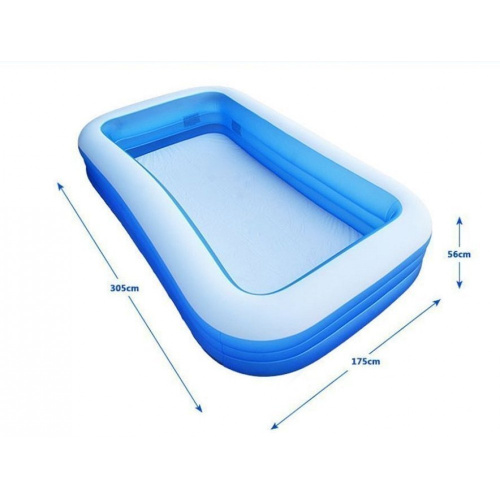 Сімейний надувний басейн Intex 58484 (56*183*305 см., об'єм: 1050 л., блакитний) фото 3