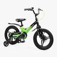 Велосипед дитячий двоколісний Corso MT-16500 «Monti» (колеса Ø16"/гума, рама: магній, допоміжні колеса, гальмо ручне, від 5 років)