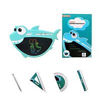 Дошка для малювання 2688 - SC1 LCD - екран, кольоровий малюнок, 2 стилуси, 3 лінійки, в коробці