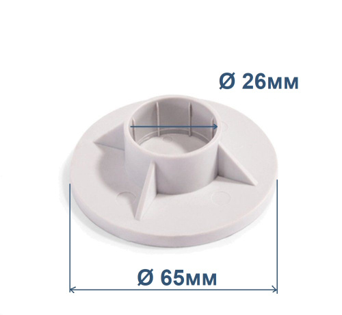 Підніжка Intex 11574 (для стійки каркасу басейнів серії Metal Frame, Small Frame Ø244*51 см, ▭122*122*30 см) фото 2