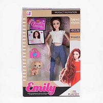 Лялька QJ 062 A 30 см, знімне взуття, аксесуари, улюбленець, в коробці