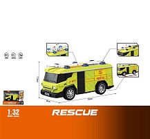 Спецтехніка WY 1134 B світло, звук, масштаб 1:32, інерція, гумові колеса, в коробці