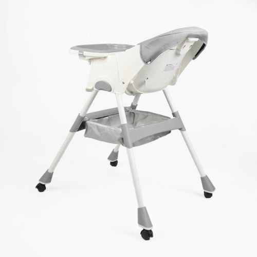 Стільчик для годування Toti TL-51609 (22*110 см, сталева конструкція, регулювання спинки, сидіння, висота, кошик, ремінь, 4 колеса, до 30 кг) фото 5