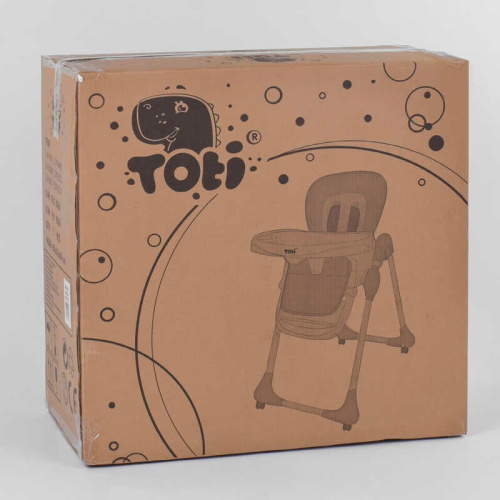 Стільчик для годування немовлят Toti W-48406 (м'який PU, м'який вкладиш, 4 колеса, знімний столик, в коробці) фото 8