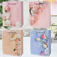 Пакет подарунковий паперовий L "Best wishes" 30*41.5*12см Stenson R94912-L