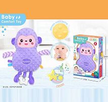 М'яка іграшка-комфортер 413 A музична іграшка, підсвічування, мелодії, шелесткі елементи, гумовий прорізувач, в коробці