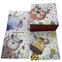 Пакет подарунковий паперовий "Animals" 38*38*20см Stenson R95551