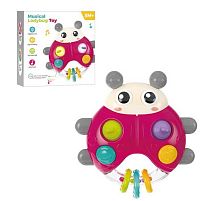Музичне брязкальце G 310 Штрихкод=40225 підсвічування, мелодії, звуки, пальчикові ігри, гумові гризунці, в коробці