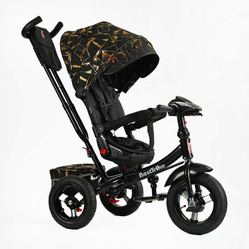 Велосипед дитячий триколісний Best Trike 6088 F – 626-87 (колеса: переднє Ø12"/задні: Ø10"/гума, рама: сталь, батьк. ручка, нахил спинки, до 25 кг)
