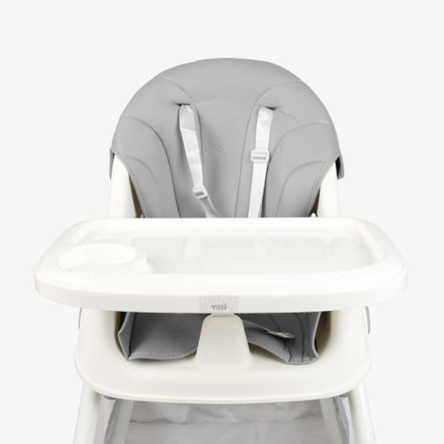 Стільчик для годування Toti TL-51609 (22*110 см, сталева конструкція, регулювання спинки, сидіння, висота, кошик, ремінь, 4 колеса, до 30 кг) фото 3