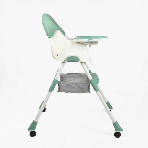 Стільчик для годування Toti TL-30794 (22*110 см, сталева конструкція, регулювання спинки, сидіння, висота, кошик, ремінь, 4 колеса, до 30 кг) фото 2