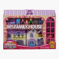 Будинок 8209-2 A 24 х 13.5 х 24 см світло, звук, меблі, фігурки, декоративні елементи, машина, домашній улюбленець, в коробці