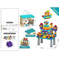 Столик з конструктором C 2723 C-01 360 деталей, розмір столика: 24х16х13.5 см, в коробці