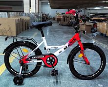 Велосипед дитячий двоколісний Corso MX-61027 «Maxis» (колеса Ø18"/гума, рама: сталь, допоміжні колеса, гальмо ручне, від 6 років)