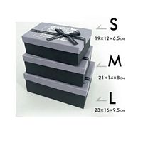 Коробка подарункова "Colorful" 3шт/наб 23*16*10/21*14*8/19*12*7см Stenson R33286BL