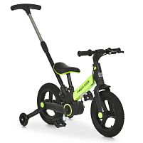 Велосипед дитячий двоколісний Profi Kids MB 1021-8 (колеса Ø12"/гума, рама: сталь, допоміжні колеса, гальмо ручне, батьківська ручка, 1-5 років)
