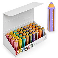 Ластик "Pencil" 36шт/уп Stenson WW00088
