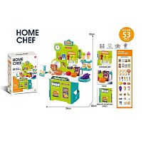 Кухня 922-208 38х20х50 см, посуд, муляжі продуктів, 53 елементи, в коробці