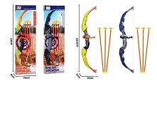 Лук HFD 012 B-1 розмір: 62.5х15х3 см, підсвічування, стріли з присосками, в коробці