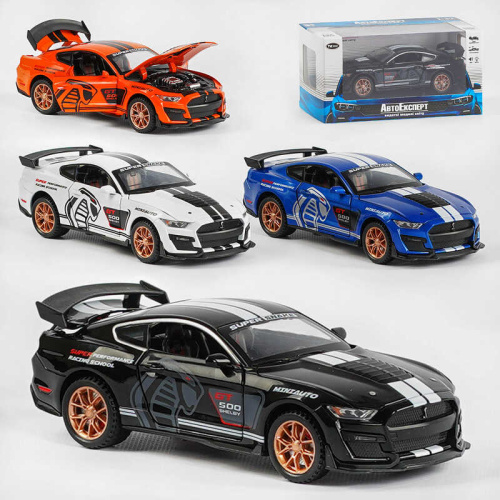 Машина LF-03608 "Авто Експерт" 4 кольори, металопластик, 1:32, світло, звук, інерція, відчиняються двері, багажник, капот, в коробці, МІКС