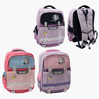 Рюкзак C 72911 3 види, розмір - 26х17х42 см, 2 відділення, розділювач, кишені, нагрудний ремінь, світловідбивні елементи, клапан, в пакеті, ВИДА