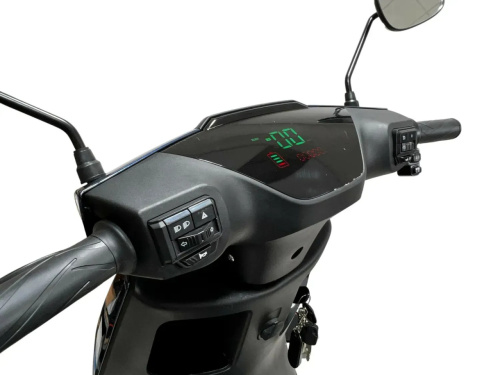 Електроскутер Aima GTX Black (колеса: Ø12", акб: 72V/30Ah/Li-ion/з'ємна, мотор: 2000W, пробіг на одному заряді до 80 км, до 70 км/год, чорний) фото 11