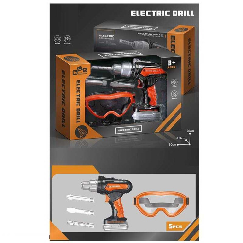 Шуруповерт 778-4 шуруповерт, звук, окуляри, на батарейках, в коробці