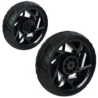 Колесо для дитячого електромотоцикла Bambi Racer M 6265-R WHEEL (заднє Ø27 см/↔10 см/EVA, адаптер під редуктор)