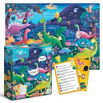 Пазл "Шукай та знаходь. Країна динозаврів" 300669 "DoDo",100 елементів, 33х47 см, в коробці