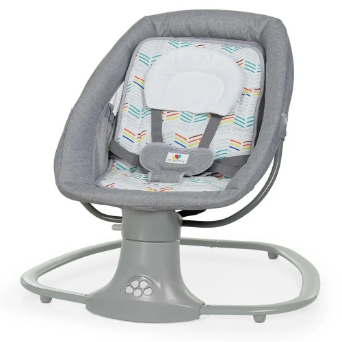 Крісло-шезлонг для немовлят з електро-заколисуванням Mastela 8104 Light Grey (механізм гойдання: поворотний, 3в1) фото 6