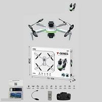 Квадрокоптер Y 628 D сумка, знімний акумулятор 3.7V, пульт 2.4 GHz, USB-кабель, headless mode, Wi-Fi HD-камера, додаток, кольорове підсвічування,