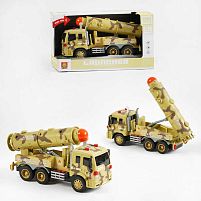 Спецтехніка WY 651 B масштаб 1:16, інерція, звук, підсвічування, імітація пострілів, ракетна установка, в коробці