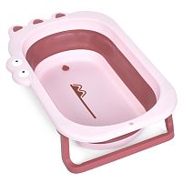 Ванночка для немовлят El Camino ME 1141 CROCO Pink (20,8*53,9*80 см., складна)
