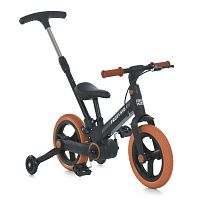 Велосипед-трансформер дитячий двоколісний Profi Kids MB 1021-1BR (колеса Ø12"/гума, рама: сталь, доп. колеса, батьк. ручка, гальмо ручне, до 40 кг)