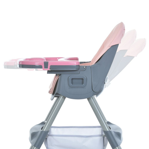 Стільчик для годування Bambi M 5722 Pink (44*60*115 см, 4 колеса Ø5 см, регулювання: стілець 4 п., спинка 3 п., підніжка 3 п., стіл 31*45 см)і фото 3