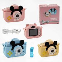 Фотоапарат C 66634 3 кольори, дріт для підзарядки, звук, фото, відео, ігри, роз’єм для SD карти, ремінець, в коробці, ВИДАЄТЬСЯ ТІЛЬКИ МІКС ВИДІ