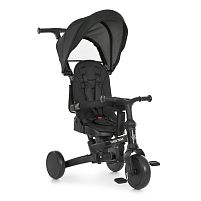 Велосипед дитячий триколісний Turbotrike MT 1036 black (колеса: переднє Ø8"/задні: Ø7"/EVA, рама: алюміній, батьківська ручка, навіс, до 30 кг)