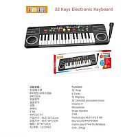 Синтезатор BD 9932 32 клавіші, 8 тонів, 12 ритмів, 2 ефекти барабана, регулювання гучності, мікрофон, 2 демонстраційні режими, в коробці