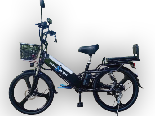Електровелосипед Dominator PANTHER black (колеса: Ø24", акб: 48V/14Ah/Li-ion, мотор: 500W, пробіг на одному заряді до 45 км, до 35 км/г, чорний) фото 10