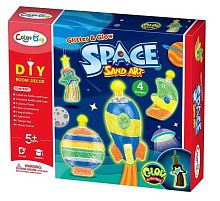 Набір для творчості 8932 4 кольори, глітер, світиться у темряві, інструменти, 4 пляшечки, в коробці