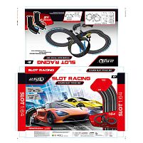 Трек JJ 151-1 2 машинки, 2 джойстики на батарейках, розмір треку 91х90 см, масштаб 1:64, в коробці