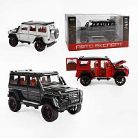 Джип RS-50164 "Авто Експерт", 3 кольори, металопластик, масштаб 1:22, світло, звук, інерція, відчиняються двері, багажник та капот, в коробці, ВИ