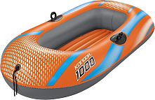 Човен надувний Bestway 61136 NE «Hydro Force Kondor 1000 Raft» (85*149 см, гребний, одномісний, двокамерний, надувне дно, до 55 кг.)