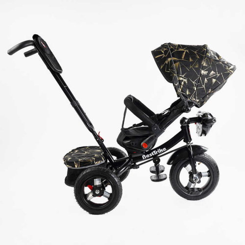Велосипед дитячий триколісний Best Trike 6088 F – 626-87 (колеса: переднє Ø12"/задні: Ø10"/гума, рама: сталь, батьк. ручка, нахил спинки, до 25 кг) фото 6