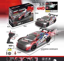 Машина на радіокеруванні YF 668 RC 1 2 кольори, акумулятор 7.4 V, пульт 2.4 GHZ, 4WD, підсвічування, парогенератор, 2 комплекти коліс, в коробці
